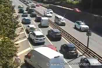 A2 Eltham Falconwood Interchange bridge incident: Man in hospital