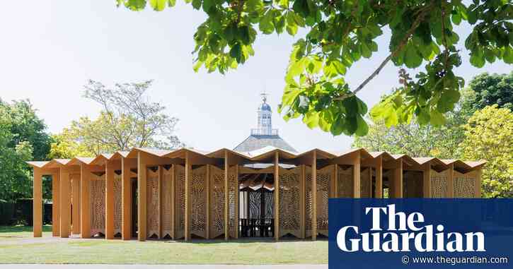Serpentine Pavilion 2023 review – giant cocktail umbrella gives the park a party vibe