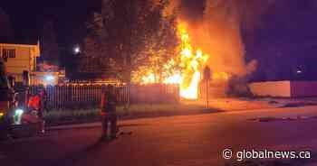 Suspicious Saskatoon garage fire causes $30,000 in damage