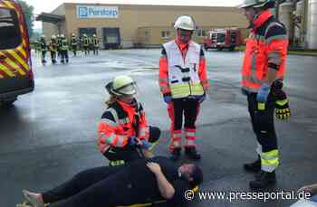 FW-AR: Feuerwehrjahresübung bei der Firma Perstorp