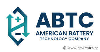 ABTC CEO Ryan Melsert to Present at TD Cowen's Sustainability Week to Provide Updates and Showcase Efforts Driving Sustainable Solutions for a Domestic Battery Supply Chain