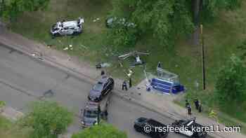 Police pursuit ends in north Minneapolis crash, multiple injuries