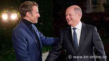 Olaf Scholz empfängt Frankreichs Präsident Macron zum Abendessen in Potsdam