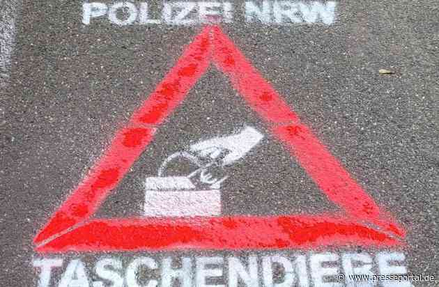 POL-SO: Präventivaktion zur Verhinderung von Taschendiebstählen - Sprühschablone im Einsatz
