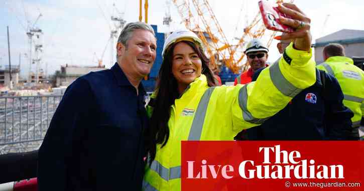 Keir Starmer to defend Labour’s energy plans in speech saying ‘holding back future’ won’t lead to growth – UK politics live