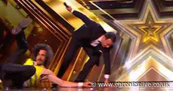 Britain's Got Talent's Ant McPartlin knocked to ground by Vigo Venn in final accident