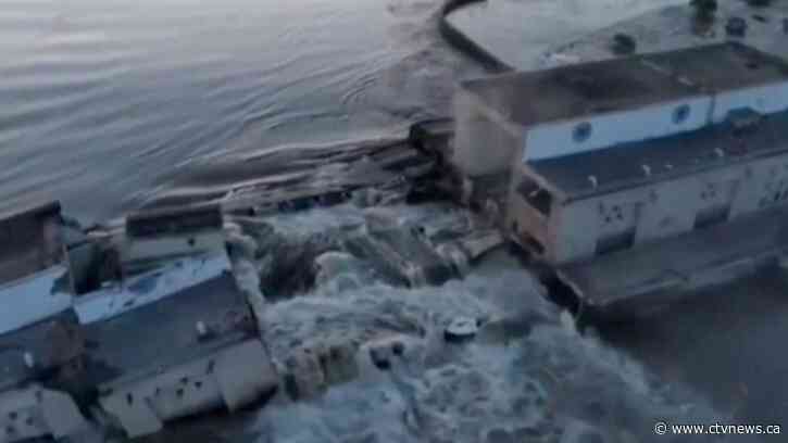 Ukraine dam collapse triggers emergency, Moscow and Kyiv trade blame