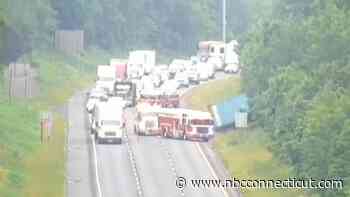 Heavy delays on I-91 in Middletown continue hours after crash