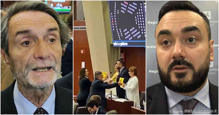 “Sanità sempre più precaria e cittadini abbandonati”: la protesta del M5s in Regione Lombardia. Fontana: “Problema del governo”