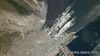Satellites watch floods ravage Ukraine following dam explosion (photos)