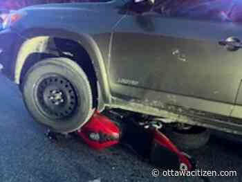 Man from Stittsville charged after driving SUV over motorcycle in road rage incident at La Pêche