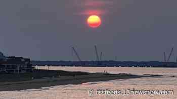 Why is the sky so hazy in Hampton Roads?