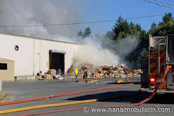 Firefighters battle blaze at recycling centre at south end of Nanaimo