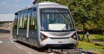 Pictures as Coventry's hotly anticipated Very Light Rail train and track showcased in city