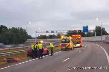 A7 richting Hoorn vanochtend tijdlang dicht door ongeluk