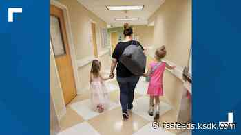 8-year-old girl who was hospitalized with Strep A heads home in time for sister's birthday