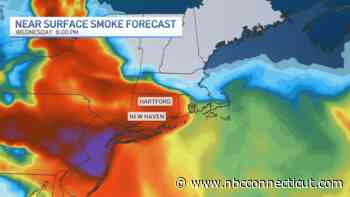 Smoke from Canadian wildfires will worsen in parts of Conn. Wednesday