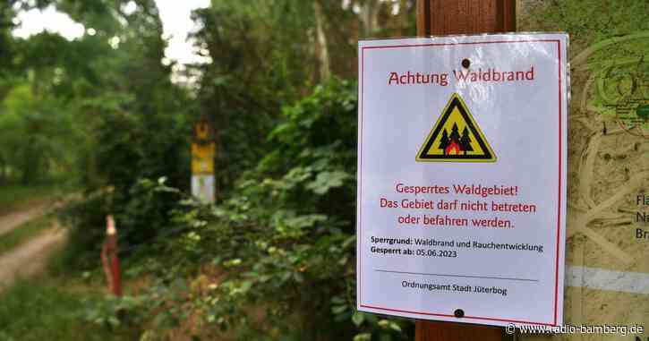 Ruhige Waldbrand-Lage bei Jüterbog