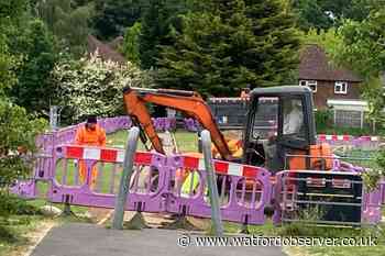 Work begins at Leavesden Green Recreation Ground, Watford