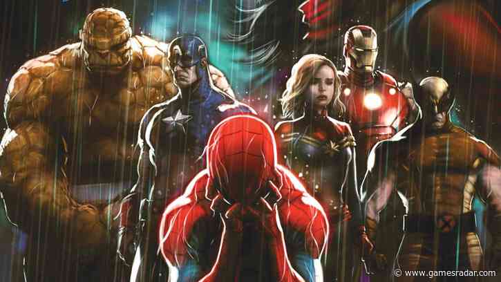 Heroes unite in mourning on the cover of Fallen Friend: The Death of Ms. Marvel