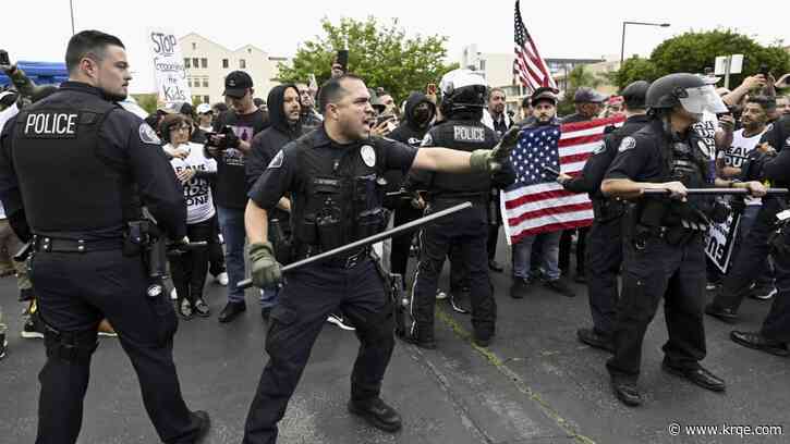 Protesters brawl as California school district decides to recognize Pride Month