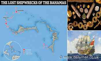 Experts map 176 vessels that sank off Bahamas between 1526 and 1976
