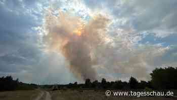 Lage im Waldbrandgebiet südlich von Berlin verschärft sich wieder