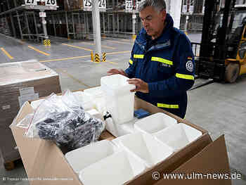 Ulmer THW liefert 5000 Trinkwasserfilter in die Ukraine