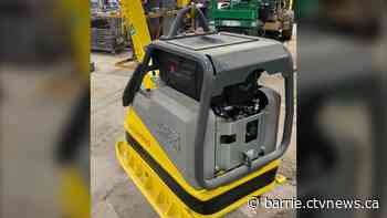Heavy construction equipment stolen from Barrie work site