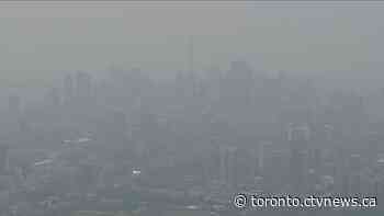 Toronto air quality reaches 'high risk' level due to Ontario, Quebec wildfire smoke