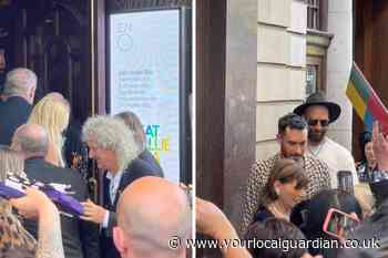 Queen spotted entering London Coliseum to watch We Will Rock You