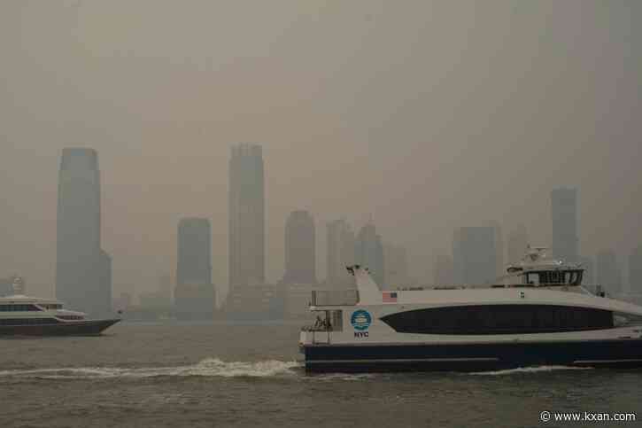 Canadian wildfires leading to historic U.S. air quality event supercharged by climate change