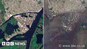 Ukraine dam: Maps and before and after images reveal scale of disaster