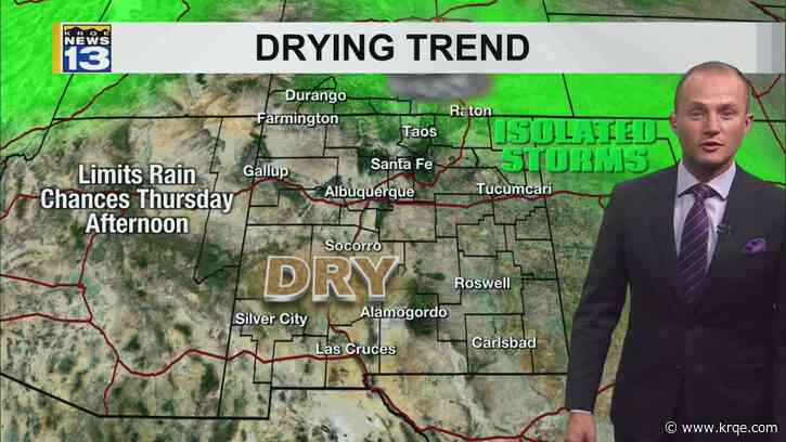 Rain chances come to an end