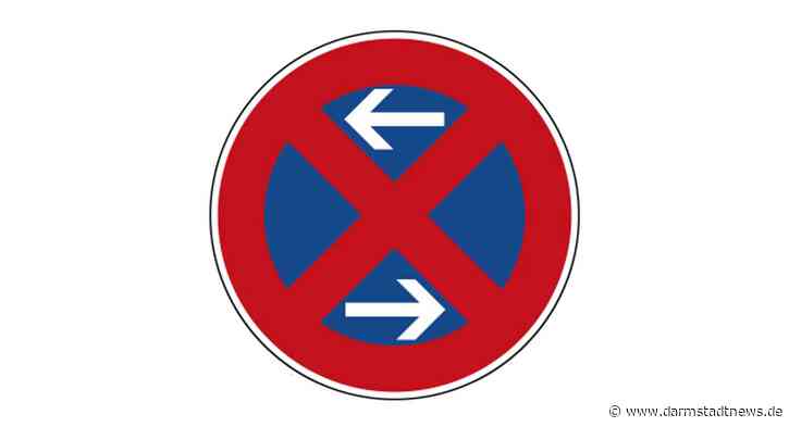 Einseitiges Halteverbot in der Gervinusstraße in Darmstadt