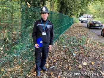 North Yorkshire Police appeal over Skelton 'dogging'  fence