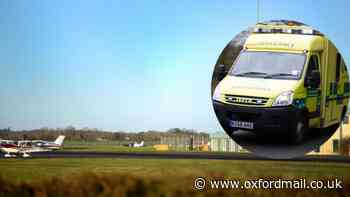 Two people sent to hospital after crash near Oxford Airport