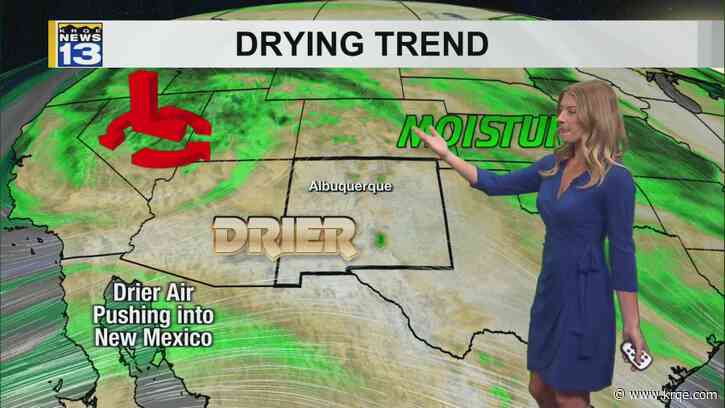 Warm temperatures and drier air for New Mexico