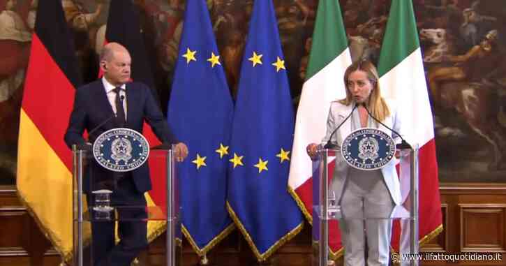 Migranti, Meloni dopo l’incontro con Scholz: “Discutiamo della revisione degli accordi Dublino, spero ci si incontri a metà strada”