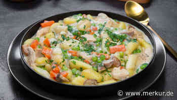Das Rezept ist keine Kochpanne, sondern eine leckere Hühnerfrikassee-Gnocchi-Pfanne