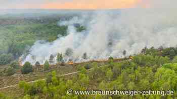 Lage bei Waldbrand bei Jüterbog entspannt sich
