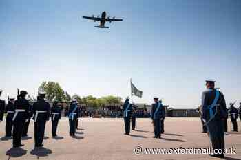 Princess Anne at RAF Brize Norton to mark the retirement of Hercules