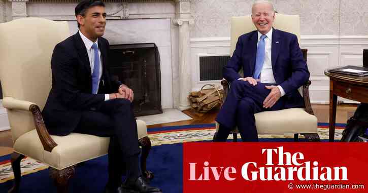 Biden and Sunak to hold press conference as US president says special relationship in ‘good shape’ – live