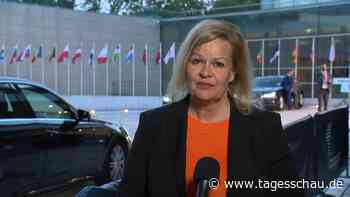 Faeser zur EU-Asylreform: "Große Fragen können wir nicht mehr allein lösen"