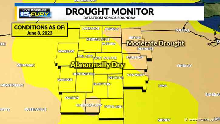 Parts of Indiana and Ohio officially in a drought