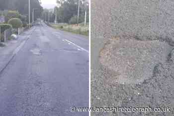 Man fed up of potholes on Whalley Road in Clitheroe