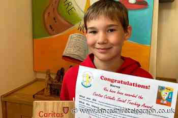 Rishton school boy hailed 'amazing young man' for help at foodbank