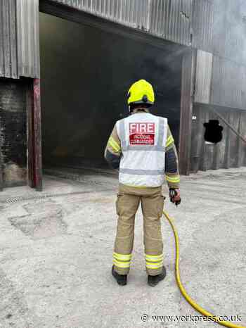 Fire at recycling plant in Riccall near Selby