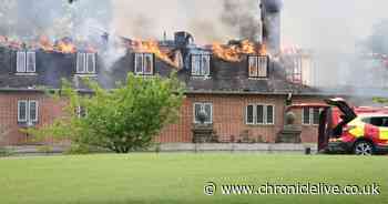 Drone footage shows extent of devastation caused after Henderson Hall blaze