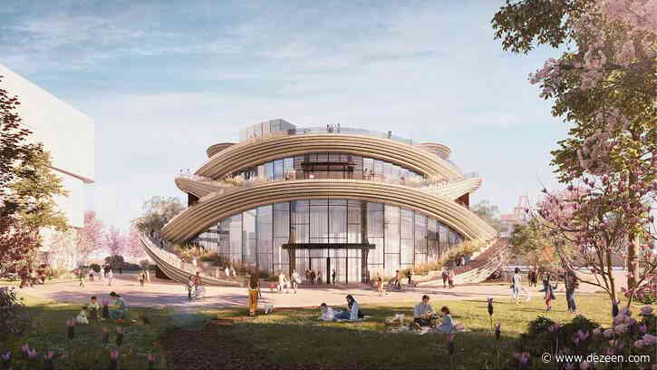 Heatherwick Studio reveals design for Shanghai exhibition hall wrapped in "ribbons" in